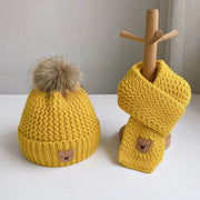 Wool Cap Winter With Muffler