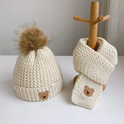 Wool Cap Winter With Muffler