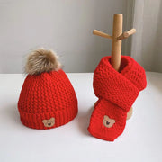 Wool Cap Winter With Muffler