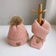 Wool Cap Winter With Muffler