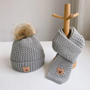 Wool Cap Winter With Muffler